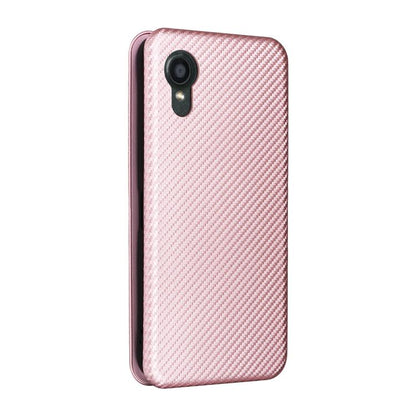 Carbon Fiber Texture Flip Leather Phone Case, For Kyocera Digno SX5, For Kyocera Torque G06 KYG03