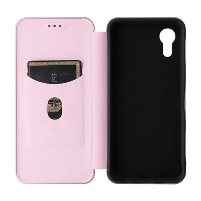 Carbon Fiber Texture Flip Leather Phone Case, For Kyocera Digno SX5, For Kyocera Torque G06 KYG03