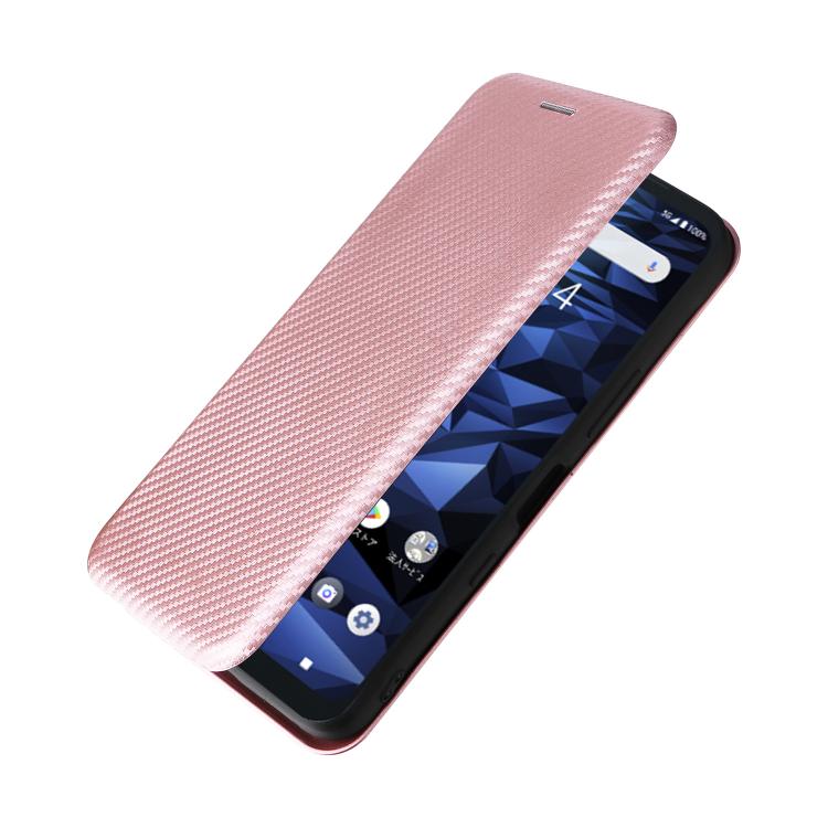 Carbon Fiber Texture Flip Leather Phone Case, For Kyocera Digno SX5, For Kyocera Torque G06 KYG03