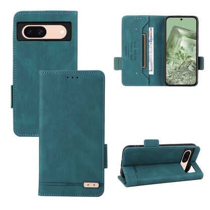 Magnetic clasp leather phone case, teal wallet style with card slots and flip stand