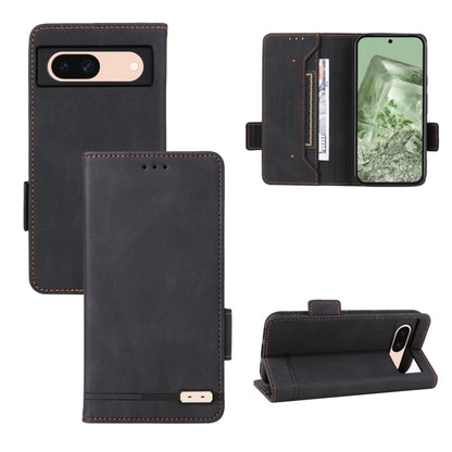Magnetic clasp leather phone case, black wallet style with card slots and flip stand