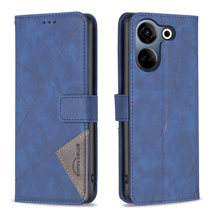 Magnetic Buckle Rhombus Texture Leather Phone Case, For Tecno Camon 20/Camon 20 Pro 4G, For Tecno Spark 10C, For Tecno Spark 10 4G, For Tecno Spark Go 2023/Pop 7 Pro, For Tecno Spark 10 Pro