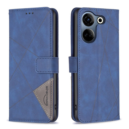 Magnetic Buckle Rhombus Texture Leather Phone Case, For Tecno Camon 20/Camon 20 Pro 4G, For Tecno Spark 10C, For Tecno Spark 10 4G, For Tecno Spark Go 2023/Pop 7 Pro, For Tecno Spark 10 Pro