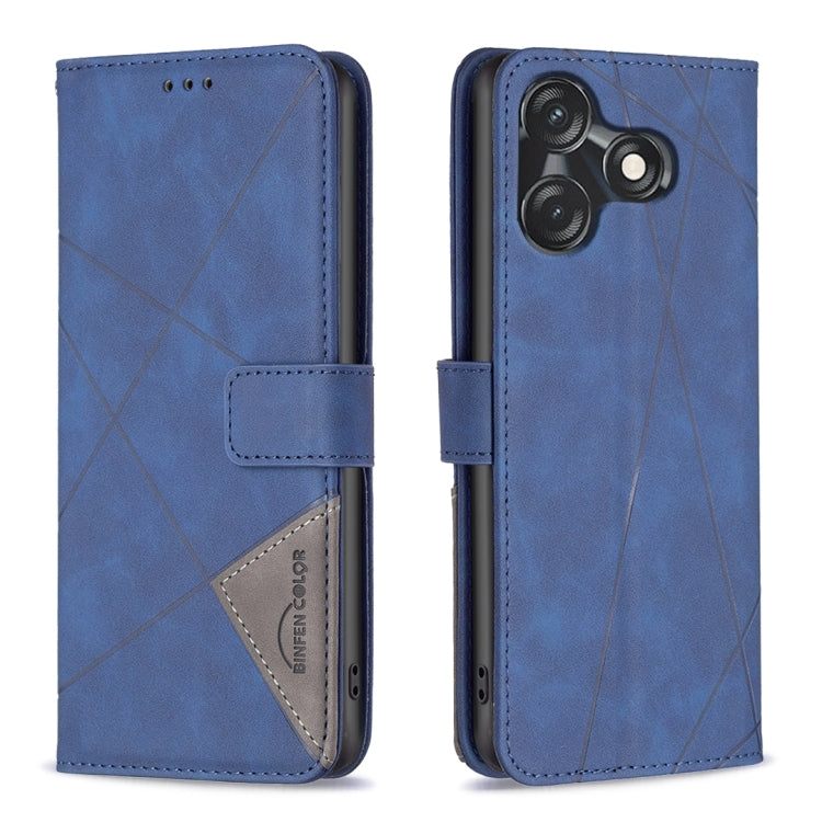 Magnetic Buckle Rhombus Texture Leather Phone Case, For Tecno Camon 20/Camon 20 Pro 4G, For Tecno Spark 10C, For Tecno Spark 10 4G, For Tecno Spark Go 2023/Pop 7 Pro, For Tecno Spark 10 Pro