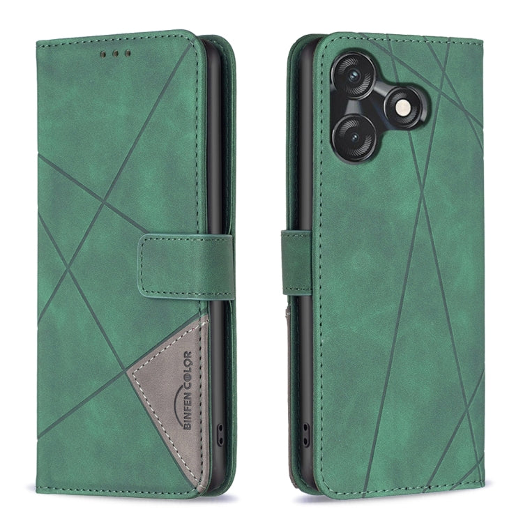 Magnetic Buckle Rhombus Texture Leather Phone Case, For Tecno Camon 20/Camon 20 Pro 4G, For Tecno Spark 10C, For Tecno Spark 10 4G, For Tecno Spark Go 2023/Pop 7 Pro, For Tecno Spark 10 Pro