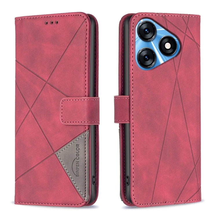 Magnetic Buckle Rhombus Texture Leather Phone Case, For Tecno Camon 20/Camon 20 Pro 4G, For Tecno Spark 10C, For Tecno Spark 10 4G, For Tecno Spark Go 2023/Pop 7 Pro, For Tecno Spark 10 Pro