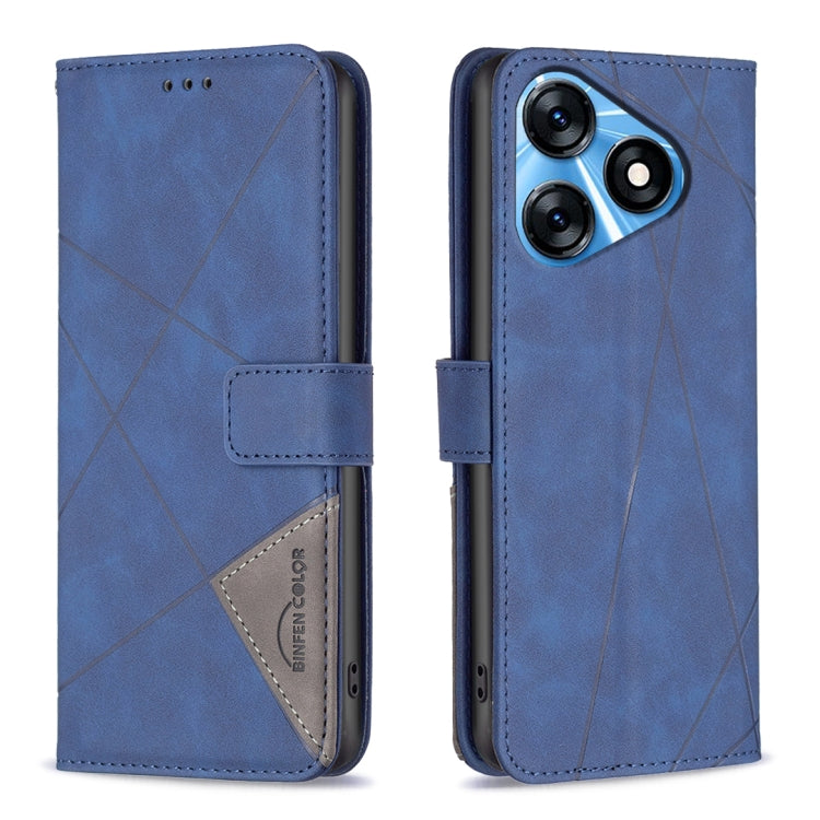 Magnetic Buckle Rhombus Texture Leather Phone Case, For Tecno Camon 20/Camon 20 Pro 4G, For Tecno Spark 10C, For Tecno Spark 10 4G, For Tecno Spark Go 2023/Pop 7 Pro, For Tecno Spark 10 Pro