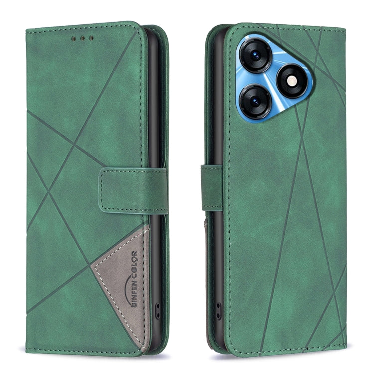 Magnetic Buckle Rhombus Texture Leather Phone Case, For Tecno Camon 20/Camon 20 Pro 4G, For Tecno Spark 10C, For Tecno Spark 10 4G, For Tecno Spark Go 2023/Pop 7 Pro, For Tecno Spark 10 Pro