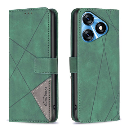 Magnetic Buckle Rhombus Texture Leather Phone Case, For Tecno Camon 20/Camon 20 Pro 4G, For Tecno Spark 10C, For Tecno Spark 10 4G, For Tecno Spark Go 2023/Pop 7 Pro, For Tecno Spark 10 Pro
