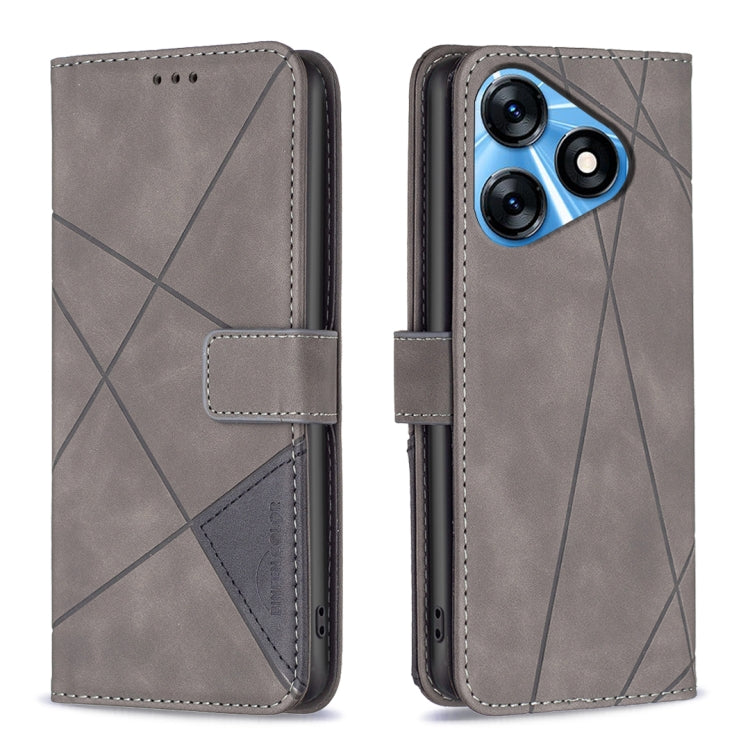 Magnetic Buckle Rhombus Texture Leather Phone Case, For Tecno Camon 20/Camon 20 Pro 4G, For Tecno Spark 10C, For Tecno Spark 10 4G, For Tecno Spark Go 2023/Pop 7 Pro, For Tecno Spark 10 Pro