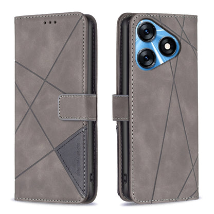 Magnetic Buckle Rhombus Texture Leather Phone Case, For Tecno Camon 20/Camon 20 Pro 4G, For Tecno Spark 10C, For Tecno Spark 10 4G, For Tecno Spark Go 2023/Pop 7 Pro, For Tecno Spark 10 Pro