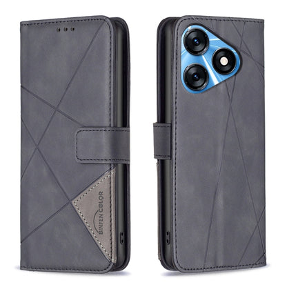 Magnetic Buckle Rhombus Texture Leather Phone Case, For Tecno Camon 20/Camon 20 Pro 4G, For Tecno Spark 10C, For Tecno Spark 10 4G, For Tecno Spark Go 2023/Pop 7 Pro, For Tecno Spark 10 Pro