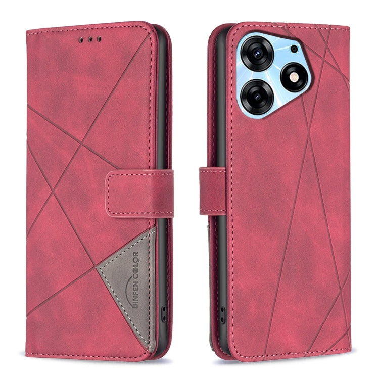 Magnetic Buckle Rhombus Texture Leather Phone Case, For Tecno Camon 20/Camon 20 Pro 4G, For Tecno Spark 10C, For Tecno Spark 10 4G, For Tecno Spark Go 2023/Pop 7 Pro, For Tecno Spark 10 Pro