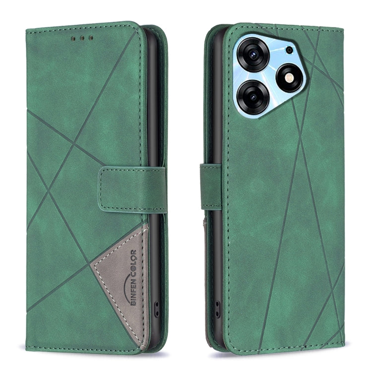 Magnetic Buckle Rhombus Texture Leather Phone Case, For Tecno Camon 20/Camon 20 Pro 4G, For Tecno Spark 10C, For Tecno Spark 10 4G, For Tecno Spark Go 2023/Pop 7 Pro, For Tecno Spark 10 Pro