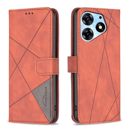 Magnetic Buckle Rhombus Texture Leather Phone Case, For Tecno Camon 20/Camon 20 Pro 4G, For Tecno Spark 10C, For Tecno Spark 10 4G, For Tecno Spark Go 2023/Pop 7 Pro, For Tecno Spark 10 Pro