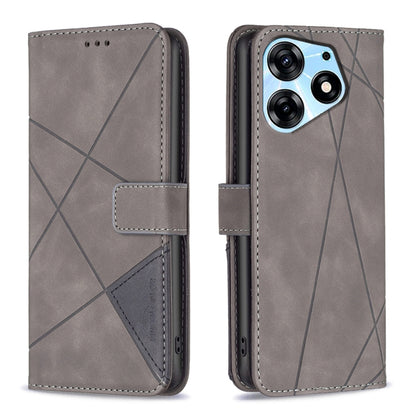 Magnetic Buckle Rhombus Texture Leather Phone Case, For Tecno Camon 20/Camon 20 Pro 4G, For Tecno Spark 10C, For Tecno Spark 10 4G, For Tecno Spark Go 2023/Pop 7 Pro, For Tecno Spark 10 Pro