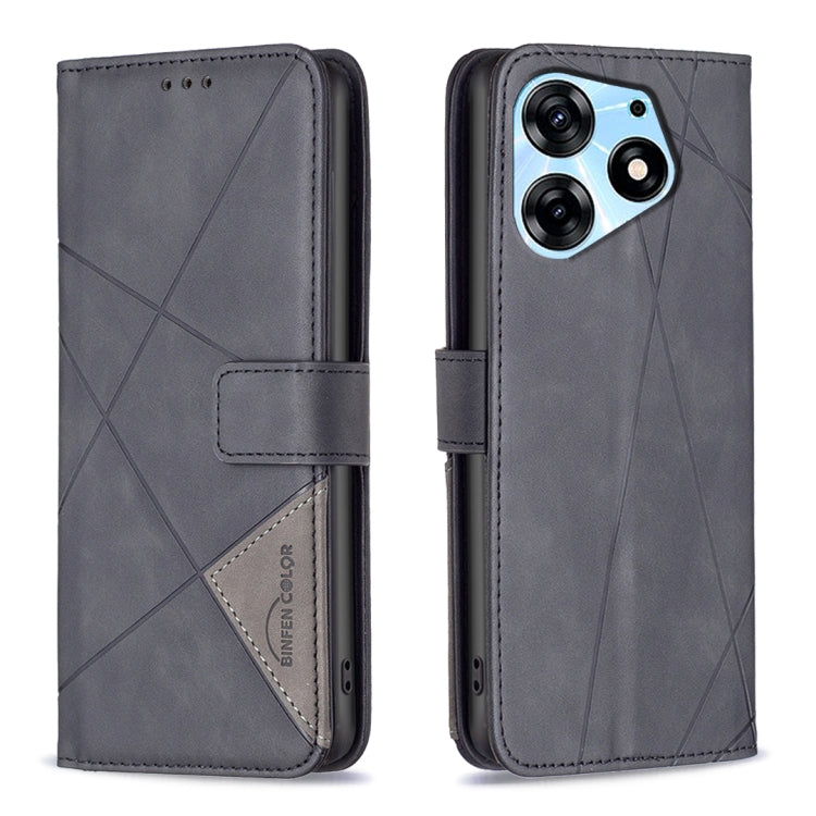 Magnetic Buckle Rhombus Texture Leather Phone Case, For Tecno Camon 20/Camon 20 Pro 4G, For Tecno Spark 10C, For Tecno Spark 10 4G, For Tecno Spark Go 2023/Pop 7 Pro, For Tecno Spark 10 Pro