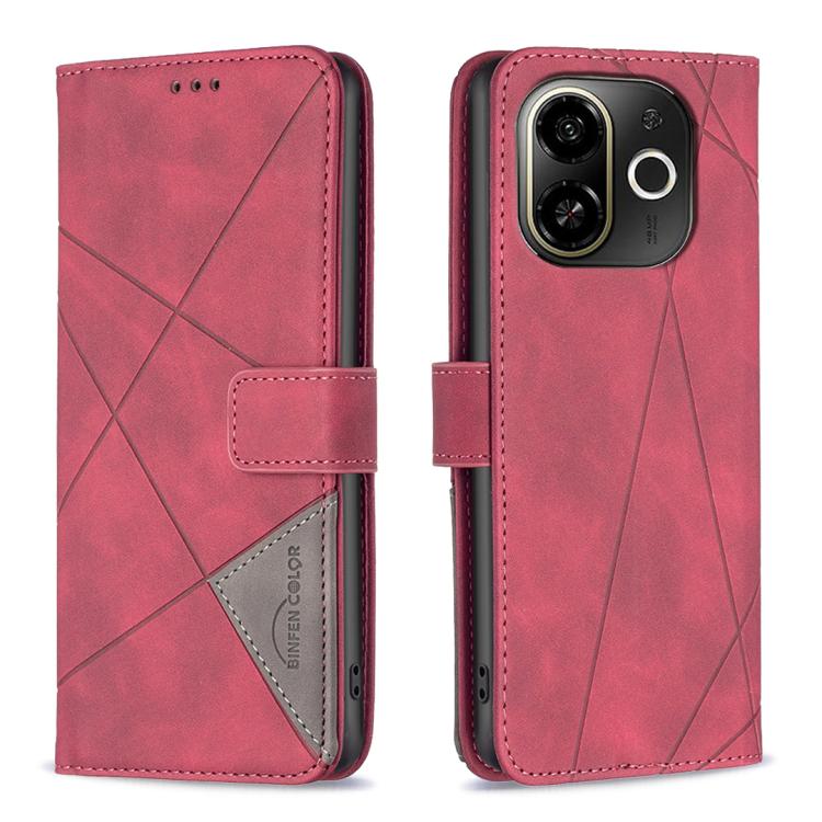 Magnetic Buckle Rhombus Texture Leather Phone Case, For Tecno Pova 8 5G, For Tecno Pova Curve 2 5G, For Tecno Spark 50 4G, For Tecno Camon 50 Pro 4G, For Tecno Camon 50 4G, For Tecno Spark Go 3, For Tecno Pova 7 Pro 5G, For Tecno Spark 40 Pro 4G       ...
