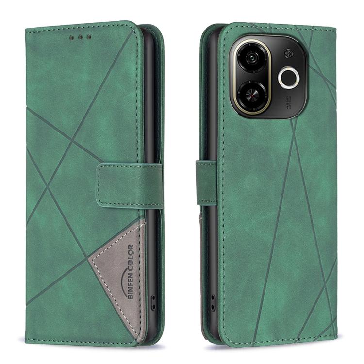 Magnetic Buckle Rhombus Texture Leather Phone Case, For Tecno Pova 8 5G, For Tecno Pova Curve 2 5G, For Tecno Spark 50 4G, For Tecno Camon 50 Pro 4G, For Tecno Camon 50 4G, For Tecno Spark Go 3, For Tecno Pova 7 Pro 5G, For Tecno Spark 40 Pro 4G       ...