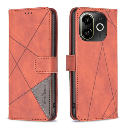 Magnetic Buckle Rhombus Texture Leather Phone Case, For Tecno Pova 8 5G, For Tecno Pova Curve 2 5G, For Tecno Spark 50 4G, For Tecno Camon 50 Pro 4G, For Tecno Camon 50 4G, For Tecno Spark Go 3, For Tecno Pova 7 Pro 5G, For Tecno Spark 40 Pro 4G       ...