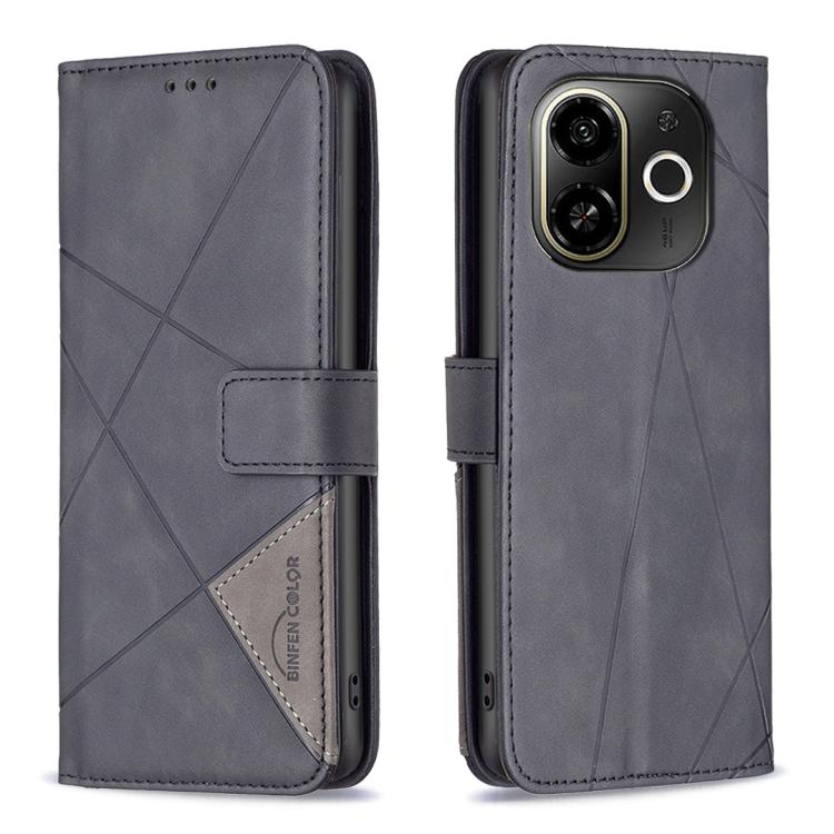 Magnetic Buckle Rhombus Texture Leather Phone Case, For Tecno Pova 8 5G, For Tecno Pova Curve 2 5G, For Tecno Spark 50 4G, For Tecno Camon 50 Pro 4G, For Tecno Camon 50 4G, For Tecno Spark Go 3, For Tecno Pova 7 Pro 5G, For Tecno Spark 40 Pro 4G       ...