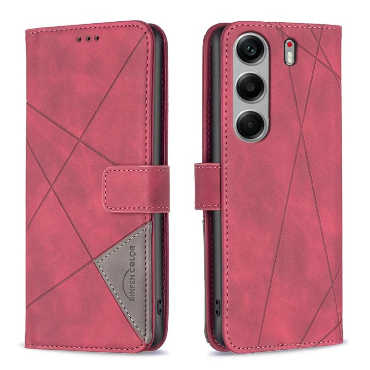 Magnetic Buckle Rhombus Texture Leather Phone Case, For Tecno Pova 8 5G, For Tecno Pova Curve 2 5G, For Tecno Spark 50 4G, For Tecno Camon 50 Pro 4G, For Tecno Camon 50 4G, For Tecno Spark Go 3, For Tecno Pova 7 Pro 5G, For Tecno Spark 40 Pro 4G       ...