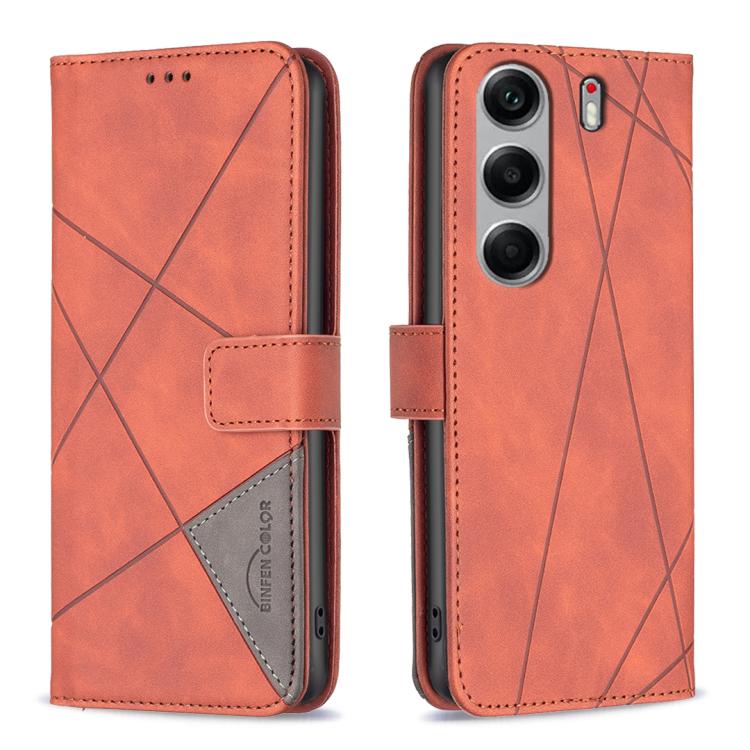 Magnetic Buckle Rhombus Texture Leather Phone Case, For Tecno Pova 8 5G, For Tecno Pova Curve 2 5G, For Tecno Spark 50 4G, For Tecno Camon 50 Pro 4G, For Tecno Camon 50 4G, For Tecno Spark Go 3, For Tecno Pova 7 Pro 5G, For Tecno Spark 40 Pro 4G       ...