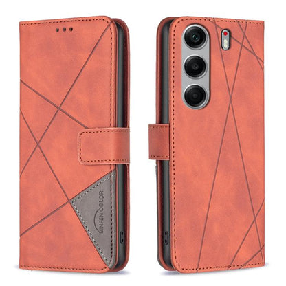 Magnetic Buckle Rhombus Texture Leather Phone Case, For Tecno Pova 8 5G, For Tecno Pova Curve 2 5G, For Tecno Spark 50 4G, For Tecno Camon 50 Pro 4G, For Tecno Camon 50 4G, For Tecno Spark Go 3, For Tecno Pova 7 Pro 5G, For Tecno Spark 40 Pro 4G       ...