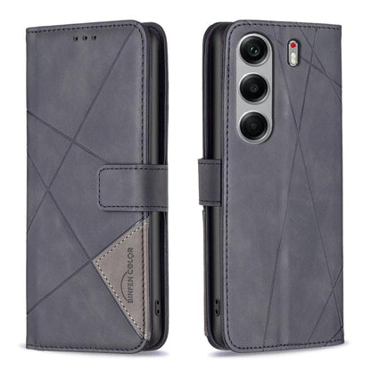 Magnetic Buckle Rhombus Texture Leather Phone Case, For Tecno Pova 8 5G, For Tecno Pova Curve 2 5G, For Tecno Spark 50 4G, For Tecno Camon 50 Pro 4G, For Tecno Camon 50 4G, For Tecno Spark Go 3, For Tecno Pova 7 Pro 5G, For Tecno Spark 40 Pro 4G       ...