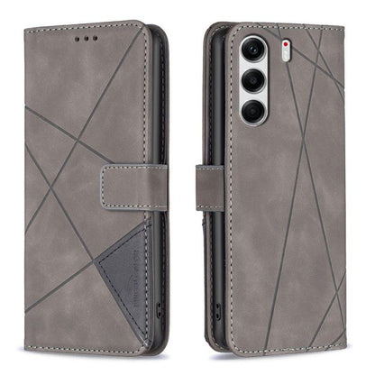 Magnetic Buckle Rhombus Texture Leather Phone Case, For Tecno Pova 8 5G, For Tecno Pova Curve 2 5G, For Tecno Spark 50 4G, For Tecno Camon 50 Pro 4G, For Tecno Camon 50 4G, For Tecno Spark Go 3, For Tecno Pova 7 Pro 5G, For Tecno Spark 40 Pro 4G       ...