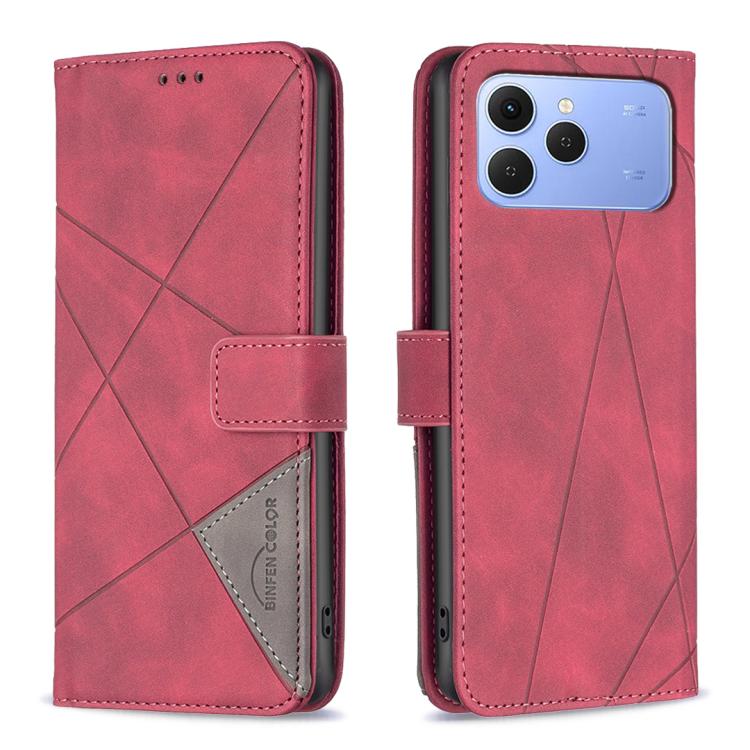 Magnetic Buckle Rhombus Texture Leather Phone Case, For Tecno Pova 8 5G, For Tecno Pova Curve 2 5G, For Tecno Spark 50 4G, For Tecno Camon 50 Pro 4G, For Tecno Camon 50 4G, For Tecno Spark Go 3, For Tecno Pova 7 Pro 5G, For Tecno Spark 40 Pro 4G       ...