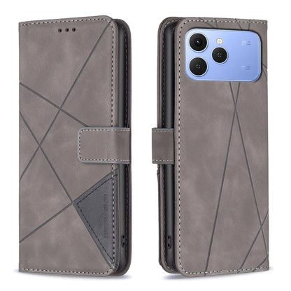 Magnetic Buckle Rhombus Texture Leather Phone Case, For Tecno Pova 8 5G, For Tecno Pova Curve 2 5G, For Tecno Spark 50 4G, For Tecno Camon 50 Pro 4G, For Tecno Camon 50 4G, For Tecno Spark Go 3, For Tecno Pova 7 Pro 5G, For Tecno Spark 40 Pro 4G       ...