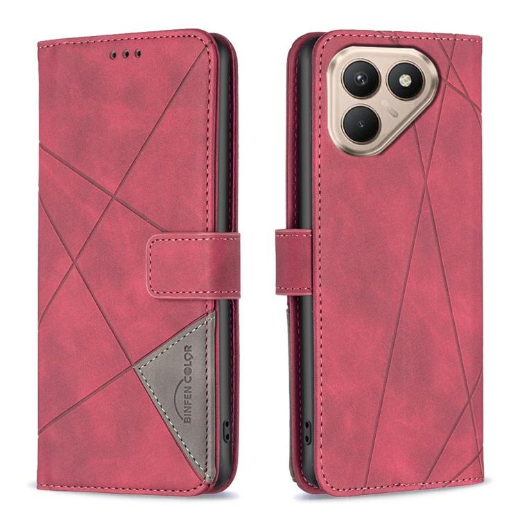 Magnetic Buckle Rhombus Texture Leather Phone Case, For Tecno Pova 8 5G, For Tecno Pova Curve 2 5G, For Tecno Spark 50 4G, For Tecno Camon 50 Pro 4G, For Tecno Camon 50 4G, For Tecno Spark Go 3, For Tecno Pova 7 Pro 5G, For Tecno Spark 40 Pro 4G       ...