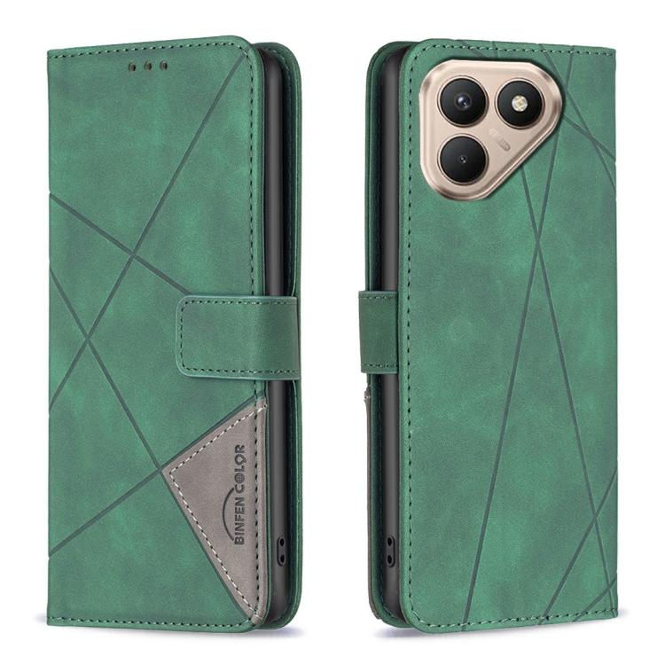 Magnetic Buckle Rhombus Texture Leather Phone Case, For Tecno Pova 8 5G, For Tecno Pova Curve 2 5G, For Tecno Spark 50 4G, For Tecno Camon 50 Pro 4G, For Tecno Camon 50 4G, For Tecno Spark Go 3, For Tecno Pova 7 Pro 5G, For Tecno Spark 40 Pro 4G       ...