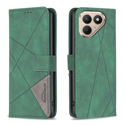 Magnetic Buckle Rhombus Texture Leather Phone Case, For Tecno Pova 8 5G, For Tecno Pova Curve 2 5G, For Tecno Spark 50 4G, For Tecno Camon 50 Pro 4G, For Tecno Camon 50 4G, For Tecno Spark Go 3, For Tecno Pova 7 Pro 5G, For Tecno Spark 40 Pro 4G       ...