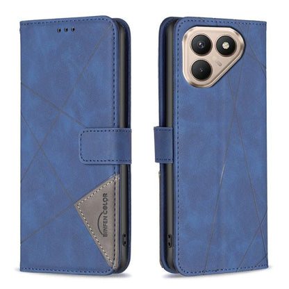 Magnetic Buckle Rhombus Texture Leather Phone Case, For Tecno Pova 8 5G, For Tecno Pova Curve 2 5G, For Tecno Spark 50 4G, For Tecno Camon 50 Pro 4G, For Tecno Camon 50 4G, For Tecno Spark Go 3, For Tecno Pova 7 Pro 5G, For Tecno Spark 40 Pro 4G       ...