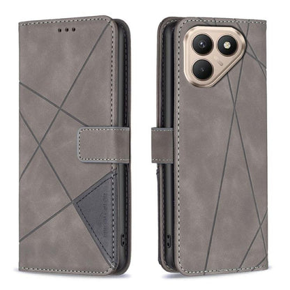 Magnetic Buckle Rhombus Texture Leather Phone Case, For Tecno Pova 8 5G, For Tecno Pova Curve 2 5G, For Tecno Spark 50 4G, For Tecno Camon 50 Pro 4G, For Tecno Camon 50 4G, For Tecno Spark Go 3, For Tecno Pova 7 Pro 5G, For Tecno Spark 40 Pro 4G       ...