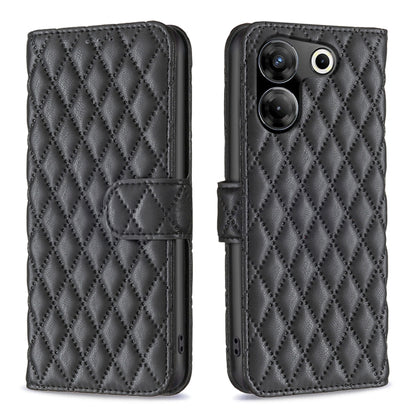 Diamond Lattice Wallet Flip Leather Phone Case, For Tecno Pova 5, For Tecno Camon 20 Premier, For Tecno Camon 20 Pro 5G, For Tecno Camon 20/Camon 20 Pro 4G, For Tecno Spark 10C, For Tecno Spark 10 4G, For Tecno Spark Go 2023/Pop 7 Pro                  ...