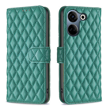 Diamond Lattice Wallet Flip Leather Phone Case, For Tecno Pova 5, For Tecno Camon 20 Premier, For Tecno Camon 20 Pro 5G, For Tecno Camon 20/Camon 20 Pro 4G, For Tecno Spark 10C, For Tecno Spark 10 4G, For Tecno Spark Go 2023/Pop 7 Pro                  ...