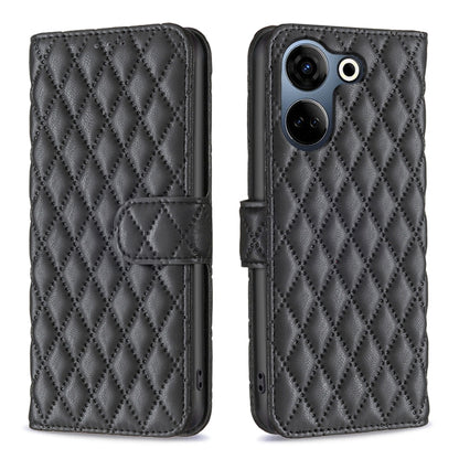 Diamond Lattice Wallet Flip Leather Phone Case, For Tecno Pova 5, For Tecno Camon 20 Premier, For Tecno Camon 20 Pro 5G, For Tecno Camon 20/Camon 20 Pro 4G, For Tecno Spark 10C, For Tecno Spark 10 4G, For Tecno Spark Go 2023/Pop 7 Pro                  ...