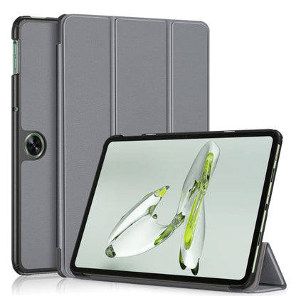 Custer Solid Color 3-fold Holder Smart Leather Tablet Case, For OnePlus Pad Go / OPPO Pad Air2 / Neo, For OnePlus Pad Pro / Pad 2