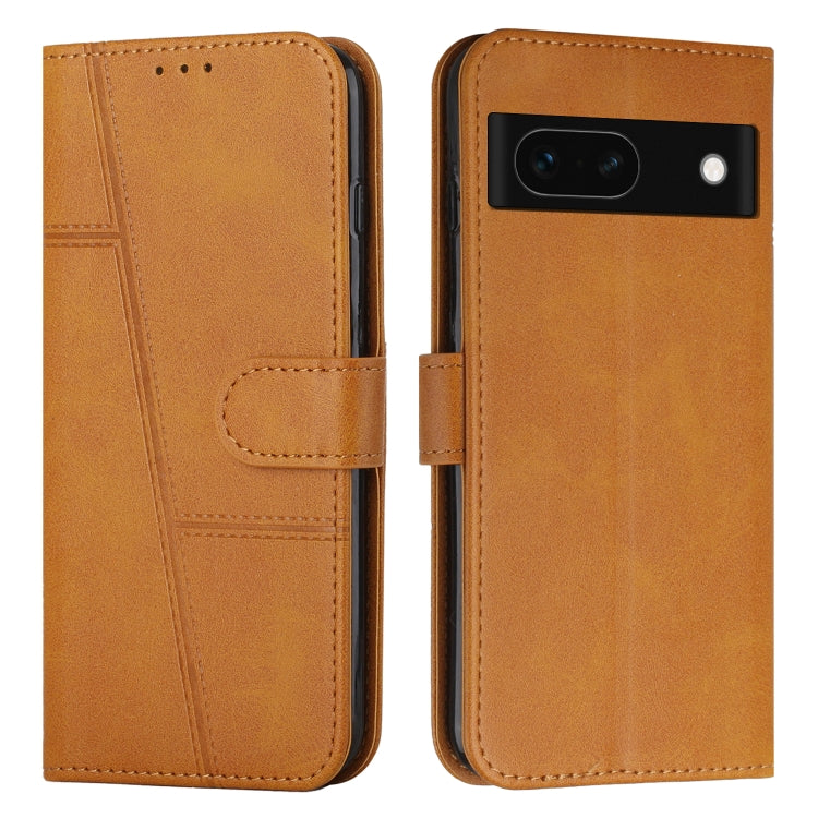 Stitching Calf Texture Buckle Leather Phone Case, For Google Pixel 11a, For Google Pixel 11 Pro XL, For Google Pixel 11 / 11 Pro, For Google Pixel 10a, For Google Pixel 10 Pro XL, For Google Pixel 10 / 10 Pro, For Google Pixel 9a, For Google Pixel 8a