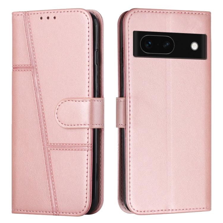 Stitching Calf Texture Buckle Leather Phone Case, For Google Pixel 11a, For Google Pixel 11 Pro XL, For Google Pixel 11 / 11 Pro, For Google Pixel 10a, For Google Pixel 10 Pro XL, For Google Pixel 10 / 10 Pro, For Google Pixel 9a, For Google Pixel 8a