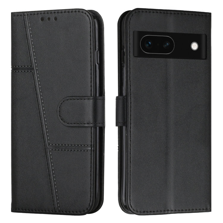 Stitching Calf Texture Buckle Leather Phone Case, For Google Pixel 11a, For Google Pixel 11 Pro XL, For Google Pixel 11 / 11 Pro, For Google Pixel 10a, For Google Pixel 10 Pro XL, For Google Pixel 10 / 10 Pro, For Google Pixel 9a, For Google Pixel 8a