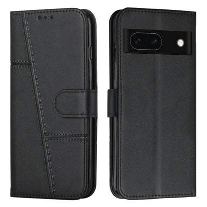 Stitching Calf Texture Buckle Leather Phone Case, For Google Pixel 11a, For Google Pixel 11 Pro XL, For Google Pixel 11 / 11 Pro, For Google Pixel 10a, For Google Pixel 10 Pro XL, For Google Pixel 10 / 10 Pro, For Google Pixel 9a, For Google Pixel 8a