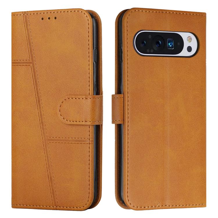 Stitching Calf Texture Buckle Leather Phone Case, For Google Pixel 11a, For Google Pixel 11 Pro XL, For Google Pixel 11 / 11 Pro, For Google Pixel 10a, For Google Pixel 10 Pro XL, For Google Pixel 10 / 10 Pro, For Google Pixel 9a, For Google Pixel 8a