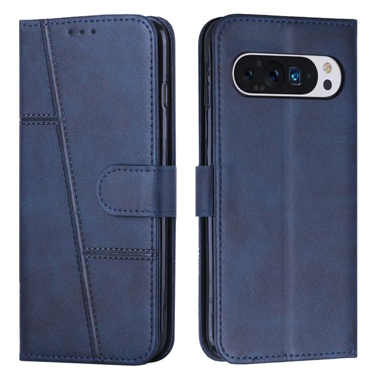 Stitching Calf Texture Buckle Leather Phone Case, For Google Pixel 11a, For Google Pixel 11 Pro XL, For Google Pixel 11 / 11 Pro, For Google Pixel 10a, For Google Pixel 10 Pro XL, For Google Pixel 10 / 10 Pro, For Google Pixel 9a, For Google Pixel 8a