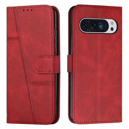 Stitching Calf Texture Buckle Leather Phone Case, For Google Pixel 11a, For Google Pixel 11 Pro XL, For Google Pixel 11 / 11 Pro, For Google Pixel 10a, For Google Pixel 10 Pro XL, For Google Pixel 10 / 10 Pro, For Google Pixel 9a, For Google Pixel 8a