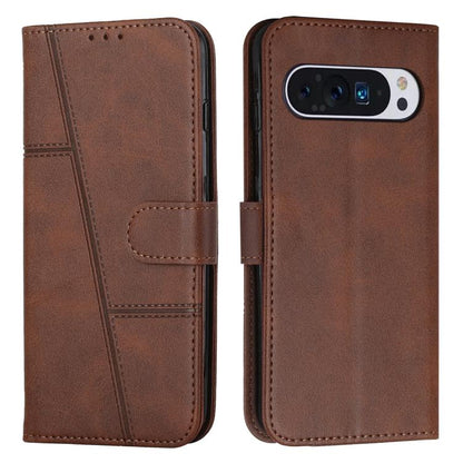 Stitching Calf Texture Buckle Leather Phone Case, For Google Pixel 11a, For Google Pixel 11 Pro XL, For Google Pixel 11 / 11 Pro, For Google Pixel 10a, For Google Pixel 10 Pro XL, For Google Pixel 10 / 10 Pro, For Google Pixel 9a, For Google Pixel 8a