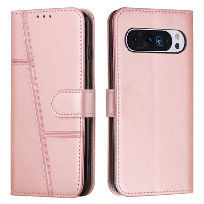 Stitching Calf Texture Buckle Leather Phone Case, For Google Pixel 11a, For Google Pixel 11 Pro XL, For Google Pixel 11 / 11 Pro, For Google Pixel 10a, For Google Pixel 10 Pro XL, For Google Pixel 10 / 10 Pro, For Google Pixel 9a, For Google Pixel 8a